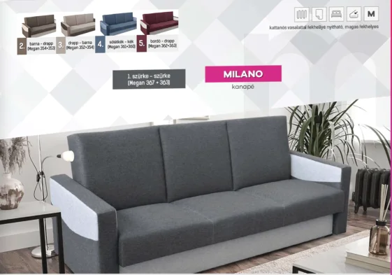 Milano kanapé